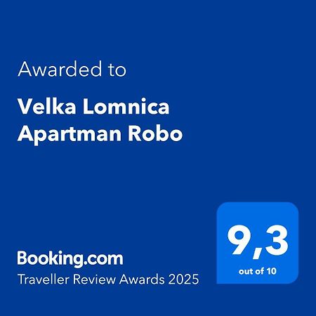 Velka Lomnica Apartman Robo Exteriör bild