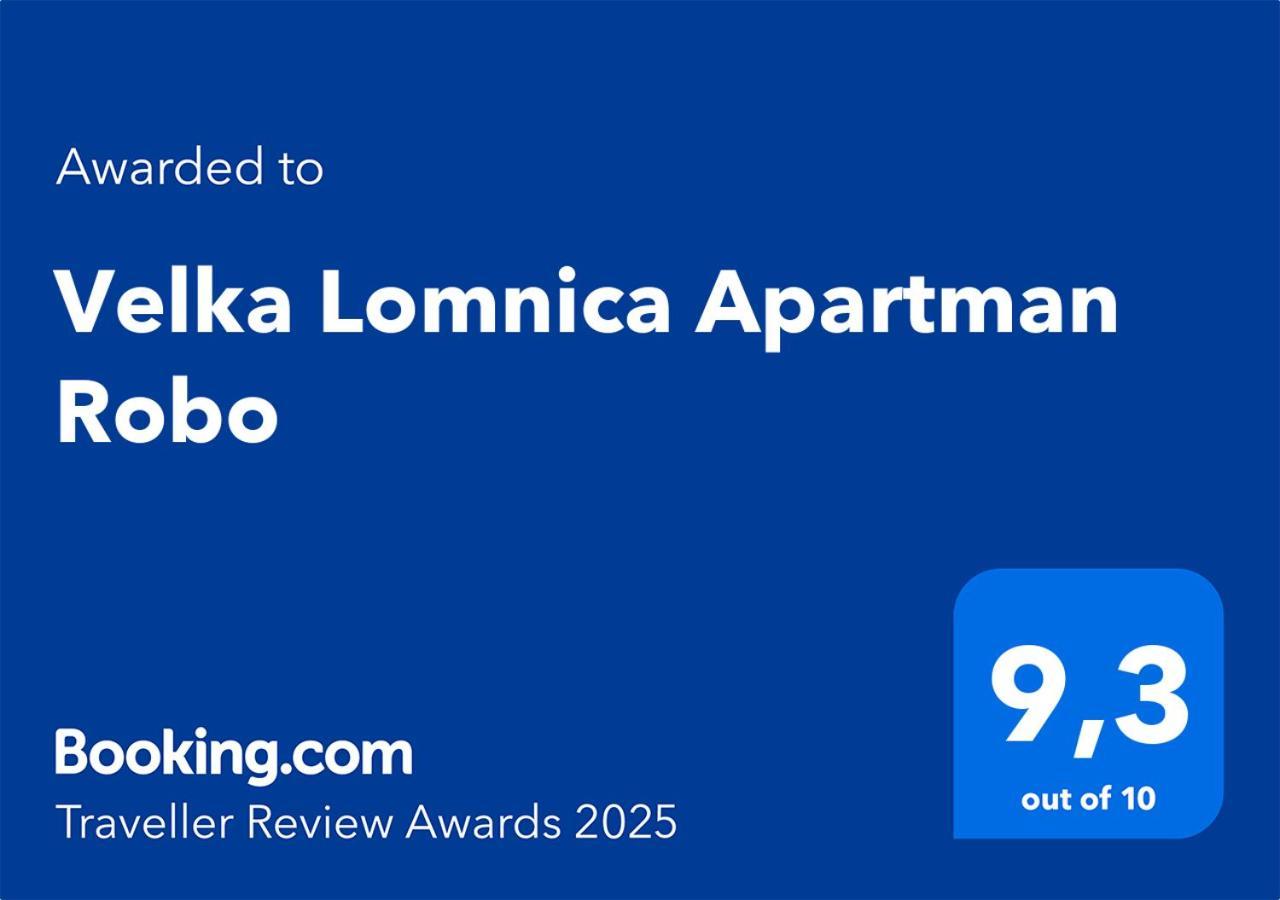 Velka Lomnica Apartman Robo Exteriör bild